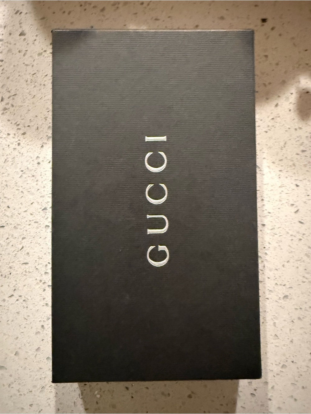 Authentic Gucci Black Textured Gift / Storage Box